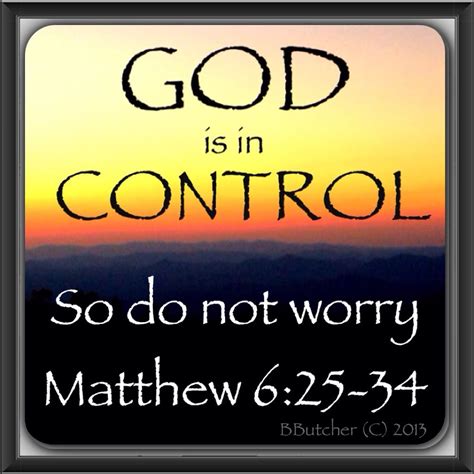 Dont Worry God Is In Control