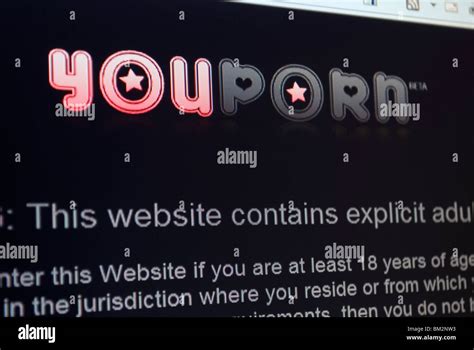 Youporn Website Screenshot Stock Photo Alamy