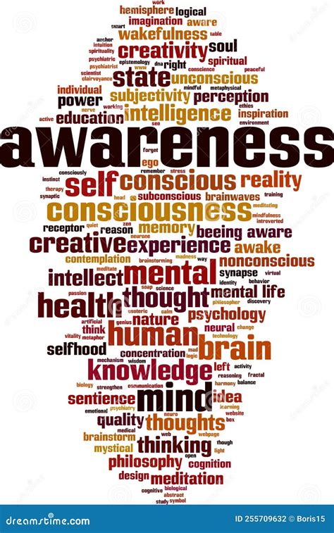 Awareness Word Cloud Stock Vector Illustration Of Human