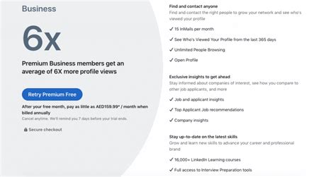 Linkedin Pricing Detailed Comparison Of All Premium Plans