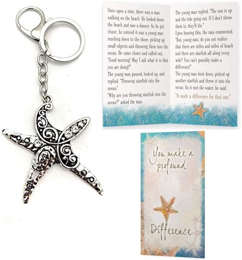 Smiling Wisdom Starfish Story Appreciation Small Keepsake Card And