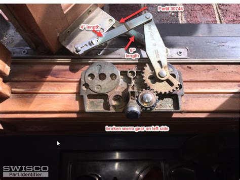 Worm Gear On Window Crank Has Come Loose