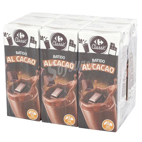 Carrefour Batido De Cacao Carrefour Sin Gluten Pack De Briks De Ml