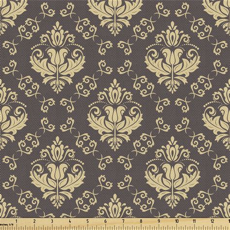 Ambesonne Moroccan Fabric By The Yard Upholstery Oriental Classical 3