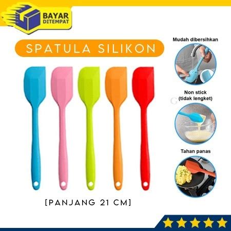 Jual Spatula Oles Kue Makanan Masakan Silikon Tahan Panas Spatula