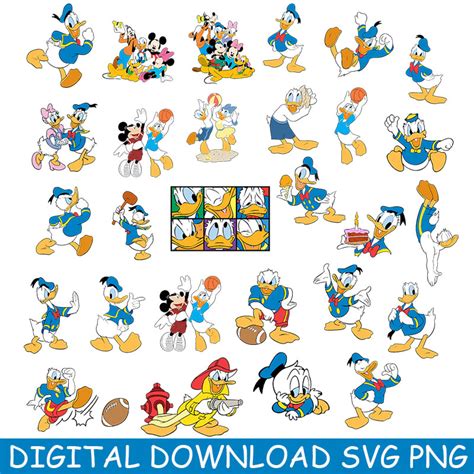 Donald Duck Disney Svg Files For Cricut