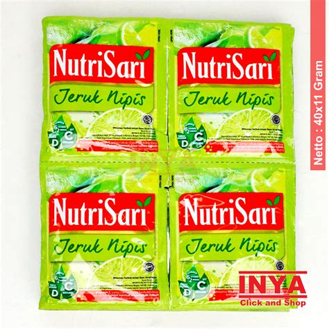 Jual NutriSari Jeruk Nipis 40x11gr Pack Minuman Serbuk Instant