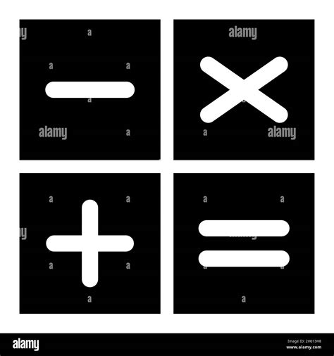 Más Menos Multiplicar E Igual Al Símbolo De Matemáticas Icono De