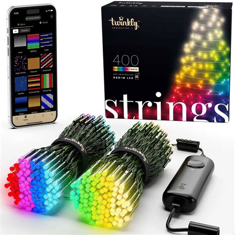 Twinkly Strings App Controlled Smart Multicolor Rgb W Led Christmas