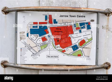 Jarrow town centre map hi-res stock photography and images - Alamy