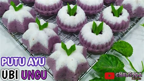 RESEP KUE PUTU AYU UBI UNGU SUPER LEMBUT YouTube