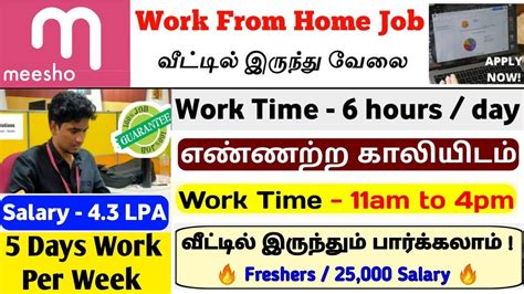 Meesho Work From Home Jobs 2024 Sai Vikram Academy