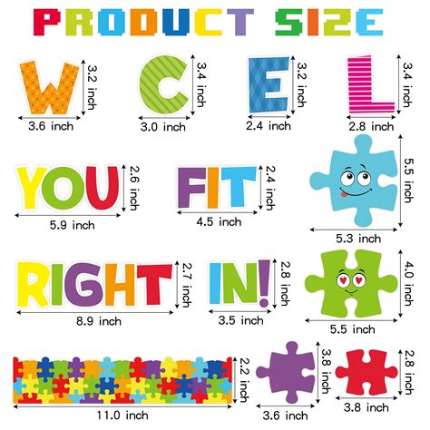 123p Back To School Puzzle Pieces Bulletin Board Cutouts Welcome You Fit Right In