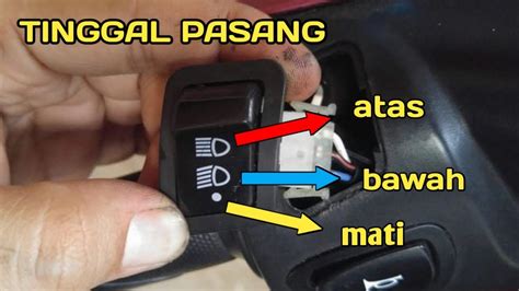 Tutorial Mematikan Lampu Depan Utama Vario Menggunakan Saklar