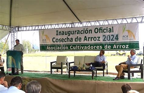 Lacalle Pou inauguró la cosecha de arroz y respondió reclamos como la