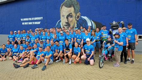 Supporters Partners And Staff Come Together In Run With The Rhinos