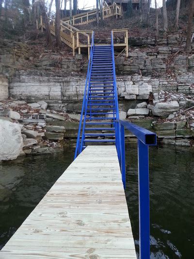 Steel Stairs And Boat Dock Gangway Herrington Lake Danville Ky Area Cocanougher S Dock