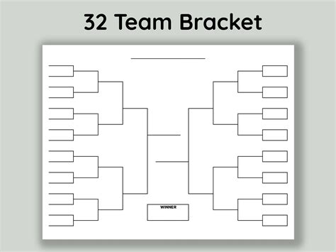 Printable Team Bracket