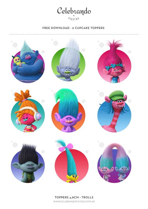 Free Trolls Birthday Party Printables Artofit