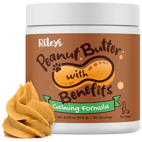 Rileys Calming Peanut Butter For Hyz01 Dogs Dog Peanut Butter