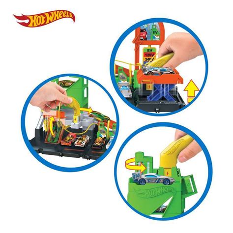 Promo Hot Wheels City Super Recharge Fuel Station Mainan Trek Mobil Balap Diskon Di Seller