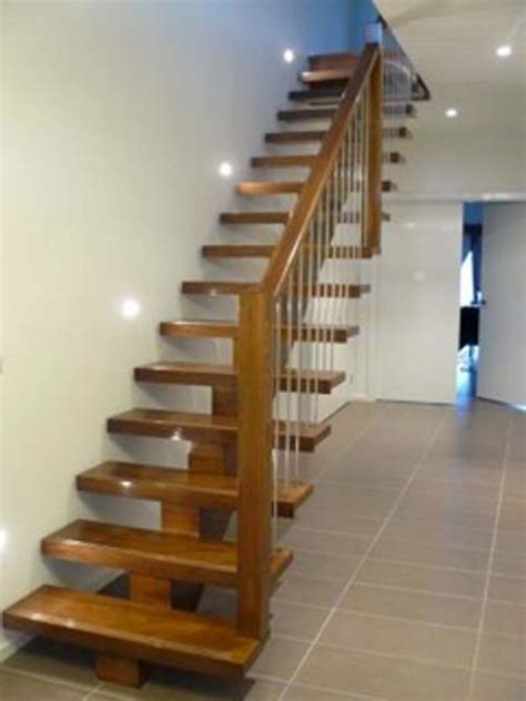 Staircase Modern Timber Central Stringer Coastal Staircases