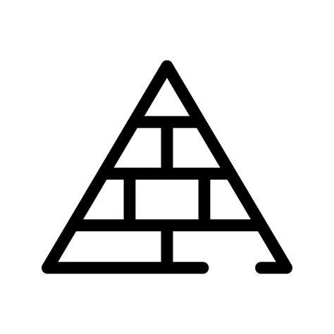 Pyramid Icon Vector Symbol Design Illustration 26632251 Vector Art at ...