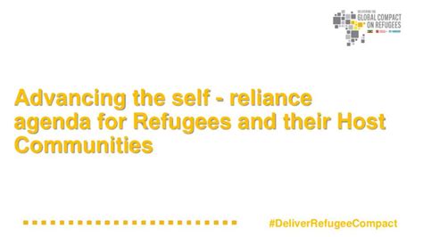 Document Advancing The Self Reliance Agenda For Refugees And Their