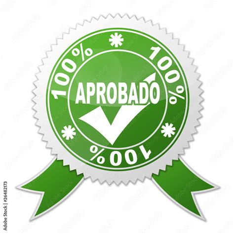 Sello Aprobado 100 Ilustración De Stock Adobe Stock