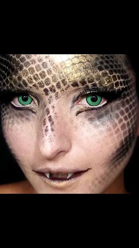 Medusa Makeup Halloween Trucco Per Occhi Marroni Trucco Occhi