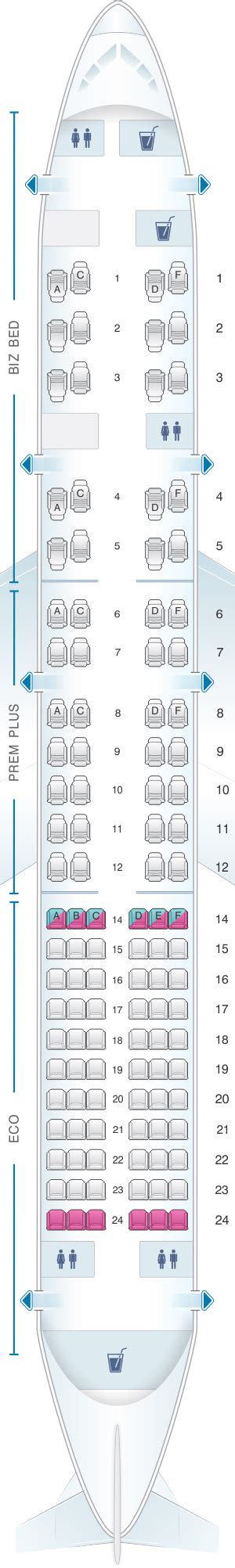 Seat Map British Airways Boeing Openskies Layout A