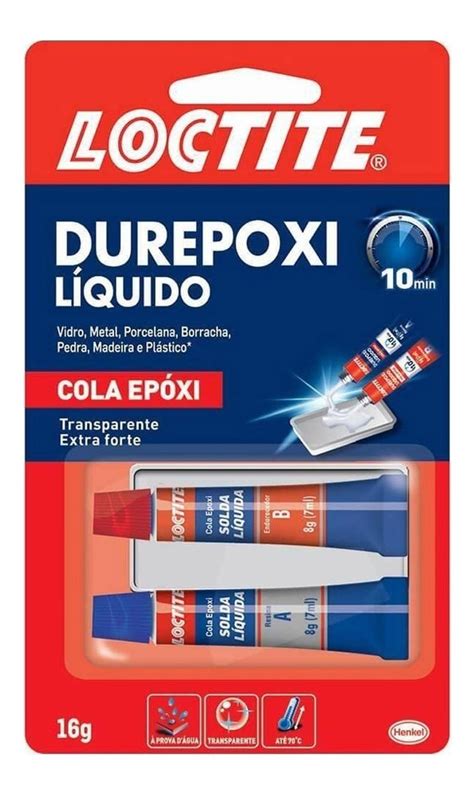 Cola Epóxi Durepoxi Líquido 10 Minutos 16g Loctite Epóxi Mercado Livre