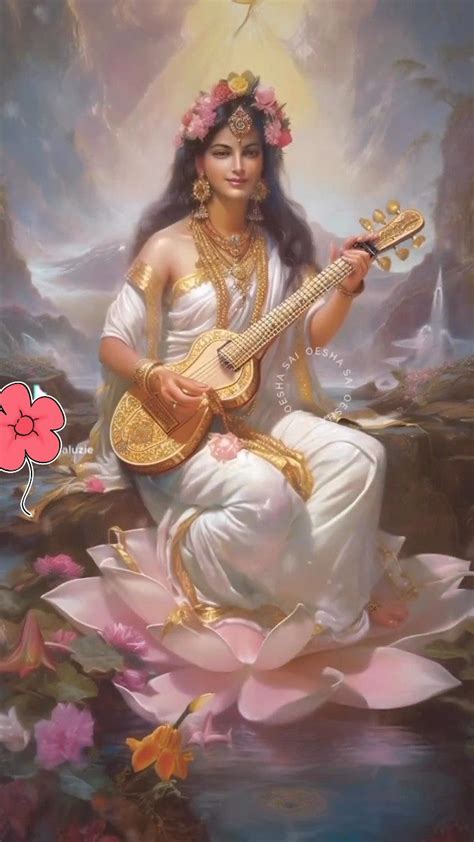 Pin By Yugal Pandit On Hindu Goddesses Hindu Art Saraswati Goddess