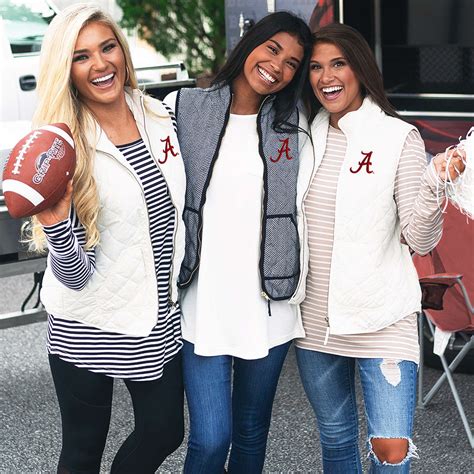 Women's Personalized Alabama Herringbone Vest - Marleylilly