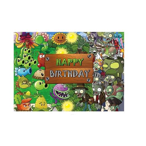 Buy S Vs Zombies Birthday Party Supplies Decoration Kit With Happy