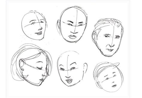 Cartoon Faces How To Draw Heads Features And Expressions Pdf Drawing Female Draw Face Step Girl