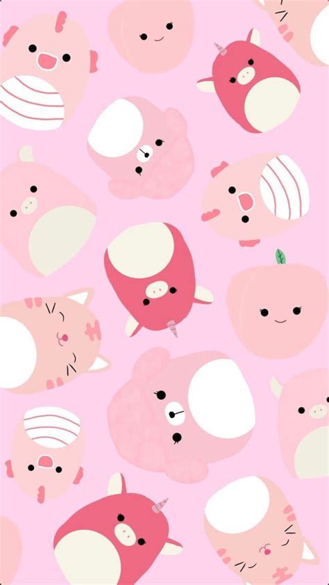 Pink 💖 Squishmallow Wallpaper Wallpaper Iphone Cute Iphone Wallpaper