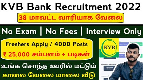 Kvb Bank Recruitment No Exam No Fees Freshers Eligible Jobs