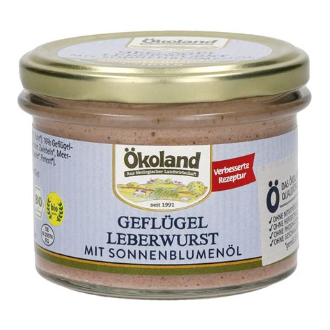 Geflügel Leberwurst im Glas ohne Nitritpökelsalz von Ökoland