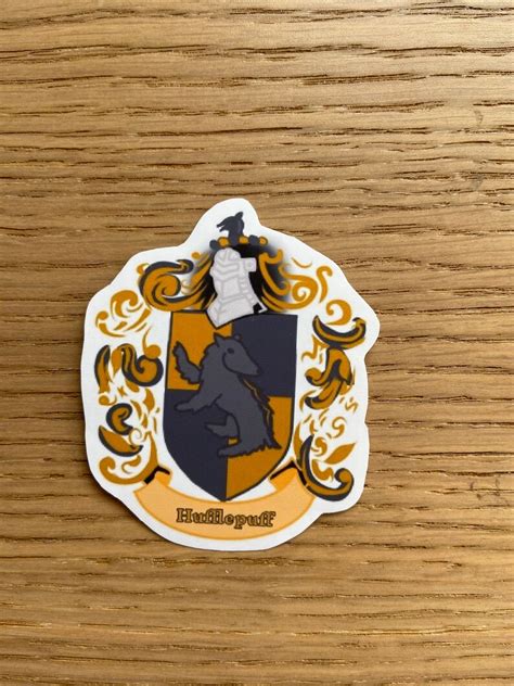 Hogwarts House Emblems Vinyl Stickers - Etsy