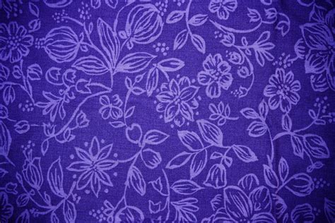 Blue Fabric with Floral Pattern Texture – Photos Public Domain