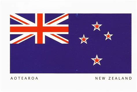 Postcards On My Wall Flag Of New Zealand