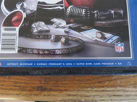 SUPER BOWL XL Program February 5 2006 Pittsburgh Steelers Vs Seattle