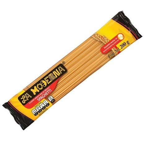 PASTA LA MODERNA 200 GR SPAGUETTI 653 Comercial Treviño