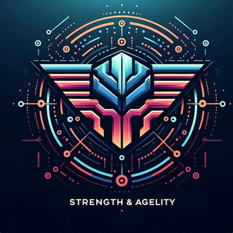 Futuristic Kapul Logo Gradient Strength amp Agility Design | Premium AI ...