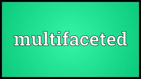 Multifaceted Meaning - YouTube