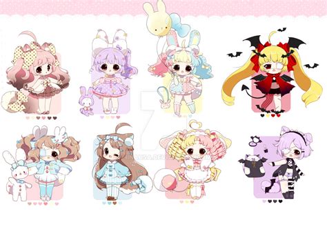 Cute Adopts Closed By Hinausa On Deviantart