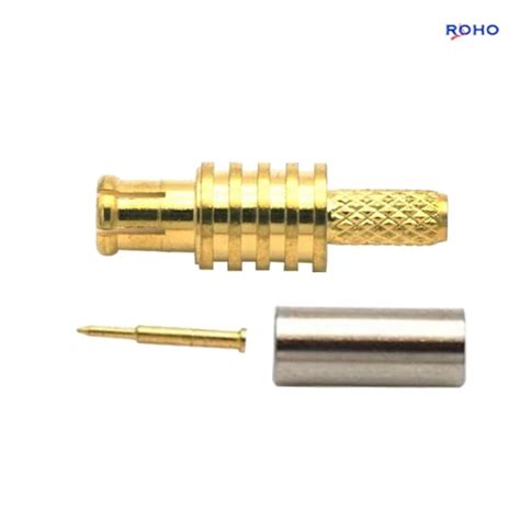 MCX Plug Male Straight Connector Crimp Solder Attachment For Rg316