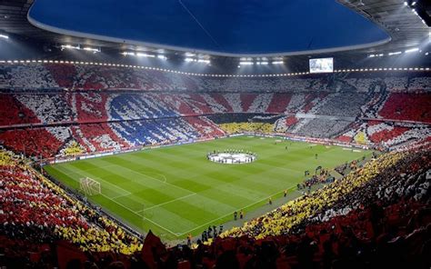 Download wallpapers Allianz Arena, stadium, Bayern Munich, football, soccer, Germany for desktop ...