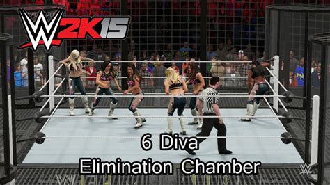 Wwe 2k15 Ps4 6 Diva Elimination Chamber Cpu Simulation Youtube